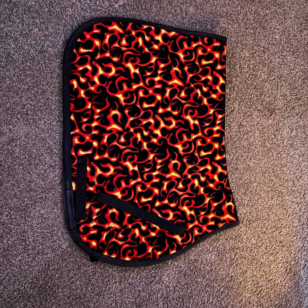 Flame Pattern Saddle Pad